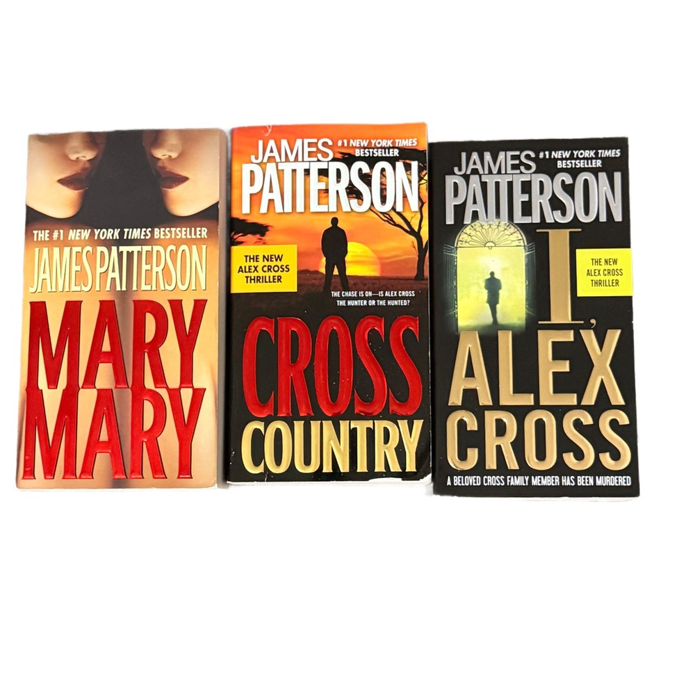 James Patterson Alex Cross 3 Book Lot Mary Mary Cross‎ Country I Alex Cross PB